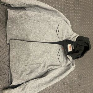 Levi's Gray Men's Zip Up Jacket Size XL Long Sleeve Chest Pockets.